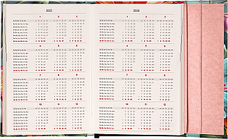 NOTIQUE Týždenný magnetický diár Kvety 2025, 11 x 16 cm 2