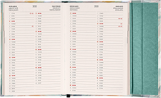 NOTIQUE Týždenný magnetický diár Maľba 2025, 11 x 16 cm 7