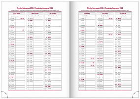 NOTIQUE Týždenný diár Tomy 2025, červeno-modrý, 15 x 21 cm 11